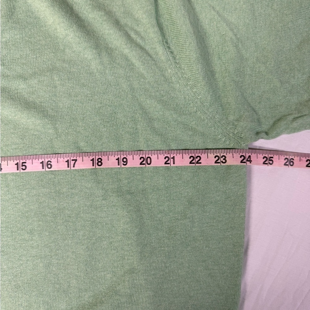 Peter Millar Cashmere Blend V Neck Sweater Men’s Size Large Green - Picture 5 of 6